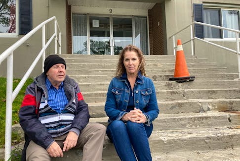 Mike Burkey and Karen Billard have been without power since Hurricane Fiona knocked out power at their Dartmouth Apartment building on September 30. 