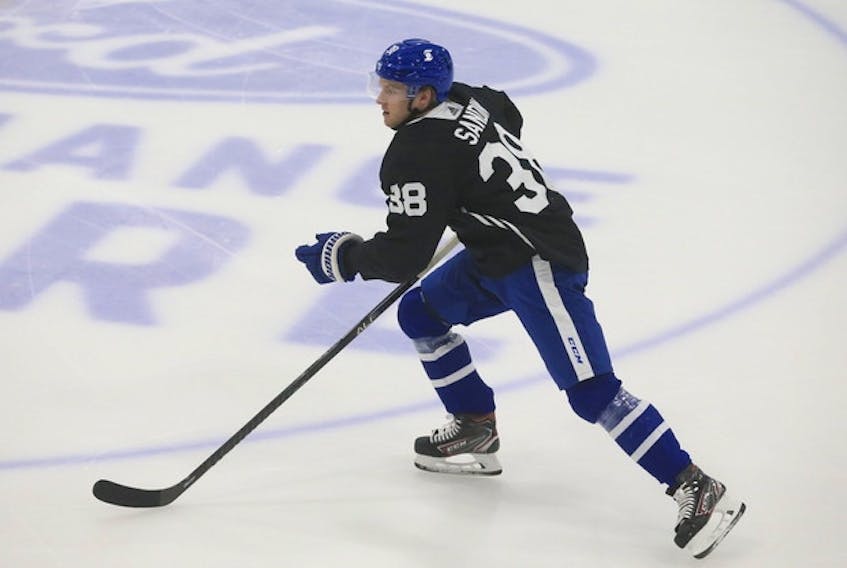 Maple Leafs defenceman Rasmus Sandin did some nature hikes in Sweden during the off-season when contract talks with the team had stalled.