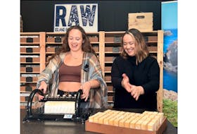Alison March (R) started Raw Island Botanicals in 2020, crafting rejuvenating sea salt soaps with the spirit of Newfoundland. PHOTO CREDIT: Contributed