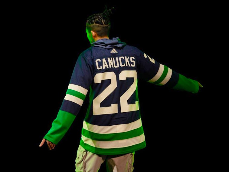 Customizable Vancouver Canucks Adidas 2022 Primegreen Reverse Retro Authentic NHL Hockey Jersey - Reverse Retro / S/46