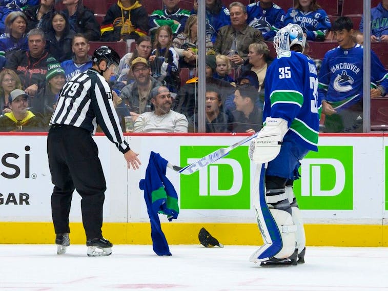 Return of the Canucks Flying Skate!? Ask Thatcher Demko - Vancouver Hockey  Now