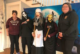 On Oct. 28 and Oct. 29, Kendra Smith, left, Tina Dumville, right, and a handful of volunteers are putting on a haunted house at the West Point Lighthouse to raise money for the West Point Volunteer Fire Department. – Kristin Gardiner