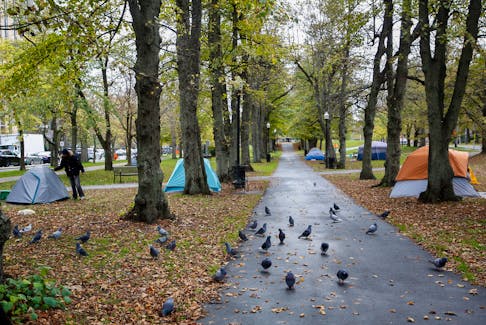 FOR FILE:
Tents housing the homeless, are seen in Victoria Park in Halifax Monday October 24, 2022.

TIM KROCHAK PHOTO