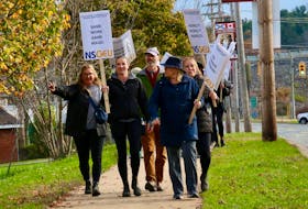 NSGEU Local 73 members went on strike Oct. 24 throughout the Annapolis Valley to lobby for equitable pay.