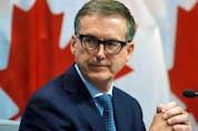 Bank of Canada governor Tiff Macklem at a news conference in Ottawa, on Oct. 26.