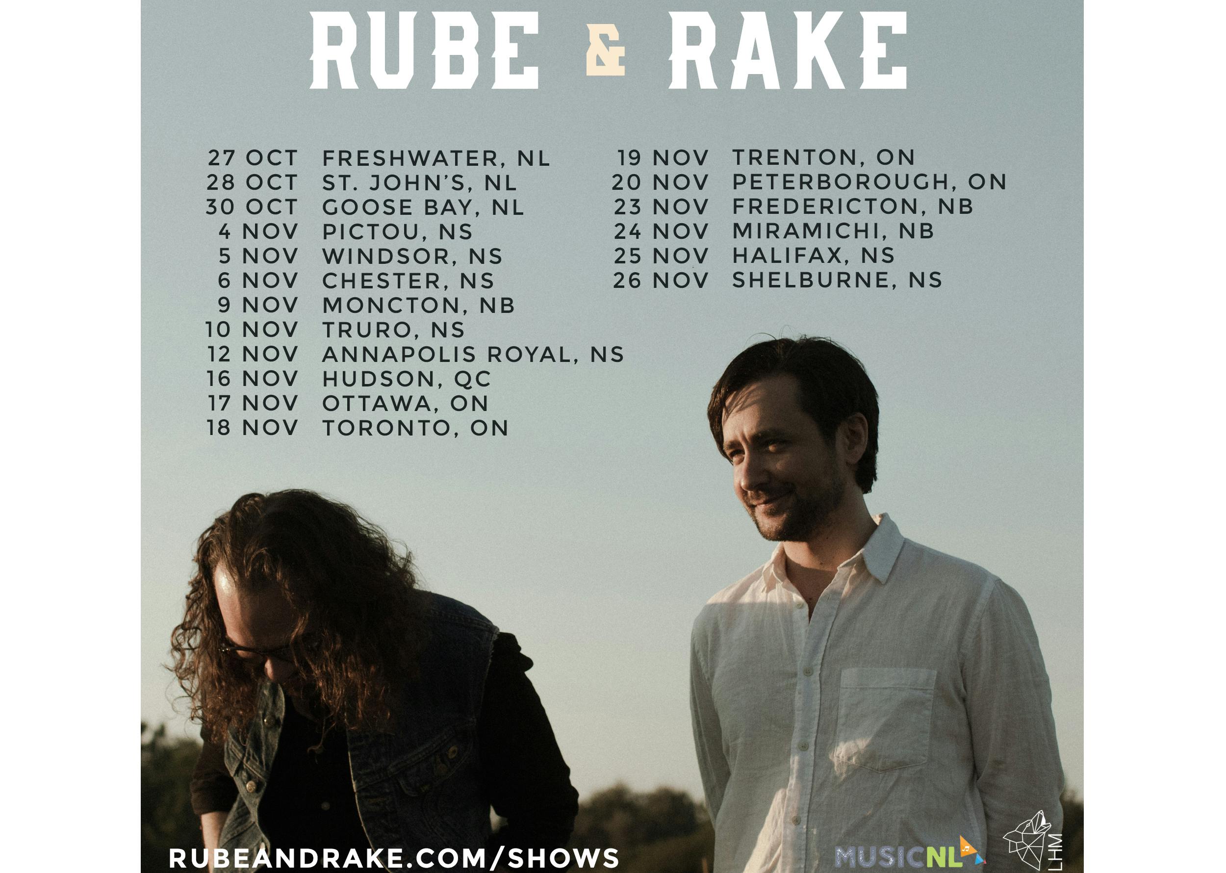 Rube & Rake touring Eastern Canada following 2022 East Coast Music