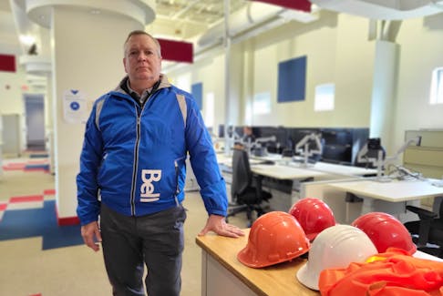 Glen LeBlanc, chief financial officer of Bell Canada, visited P.E.I. over the weekend and said at least six mobility towers – about 10 per cent of Bell’s towers in the province – remain damaged after the Fiona storm. Stu Neatby • The Guardian