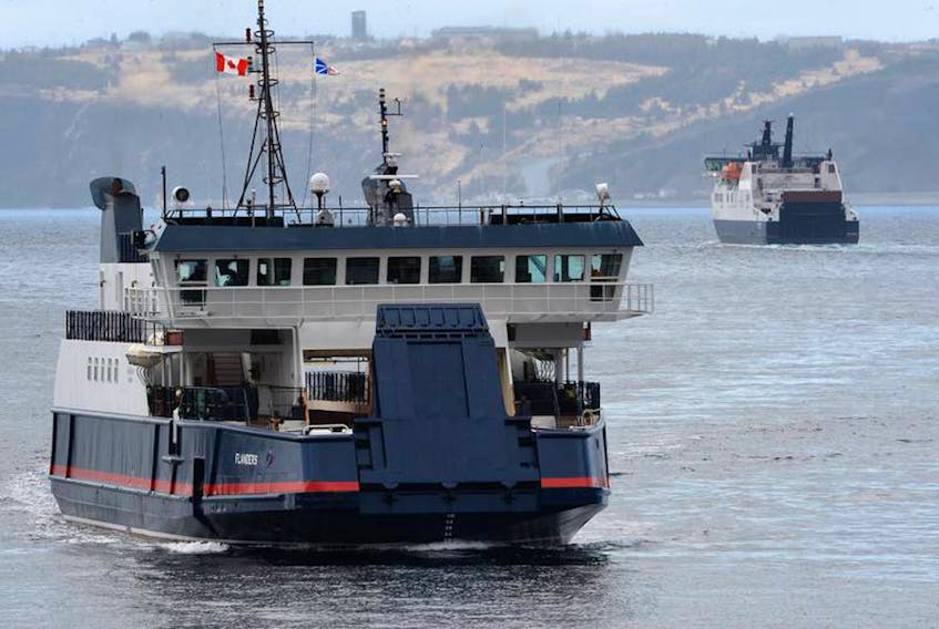 Workers on the province’s ferries were among those who rejected a contract offer from the province on Saturday. Pictured in this file photo are the ferries Flanders and Legionnaire crossing the Tickle to Bell Island. -SaltWire Network file photo