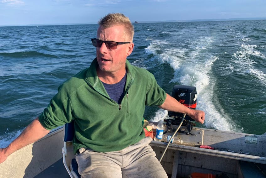 Leon Joudrey during a fishing trip in August of 2020.