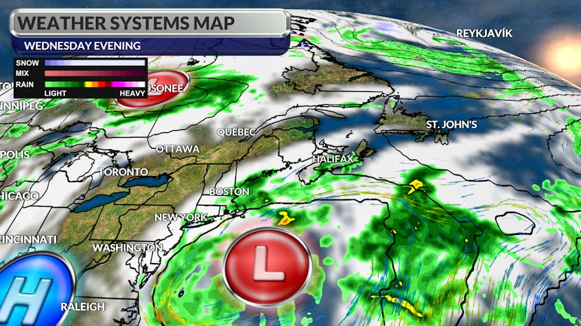 The remnants of once hurricane Ian will bring push scattered showers into our region for the second half of the week.