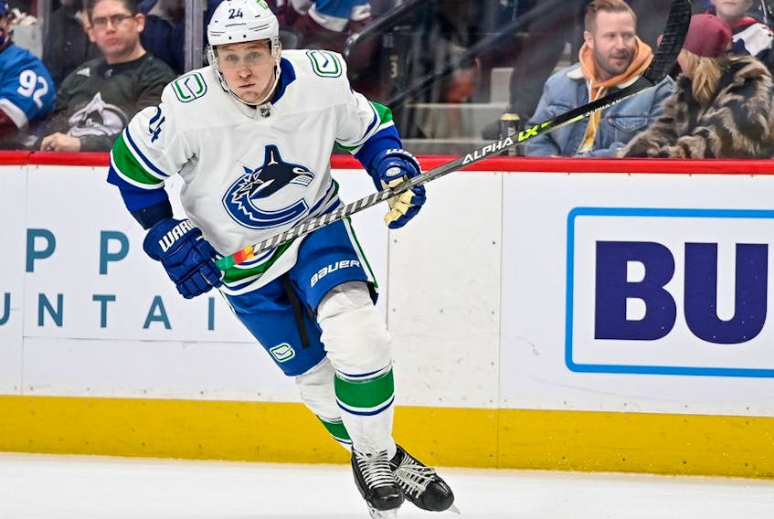Travis Dermott, who had one goal and two points in 17 games with the Canucks after coming over from Toronto in a late-season trade, was missing again from practice on Wednesday.