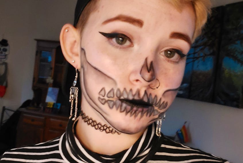 Parker MacKenzie, 17, is hoping to get enough votes to make it into the final voting rounds for the Face of Horror contest. CONTRIBUTED / PARKER MACKENZIE