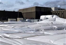 The deflated Cougar Dome before Hurricane Fiona.