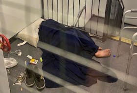 A homeless man, who identified himself as Scott, has been found sleeping in a stairwell in a Dartmouth apartment building. He was escorted out by police on Sunday and again on Tuesday by the property manager. - Ursula Prossegger