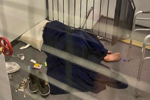 A homeless man, who identified himself as Scott, has been found sleeping in a stairwell in a Dartmouth apartment building. He was escorted out by police on Sunday and again on Tuesday by the property manager. - Ursula Prossegger
