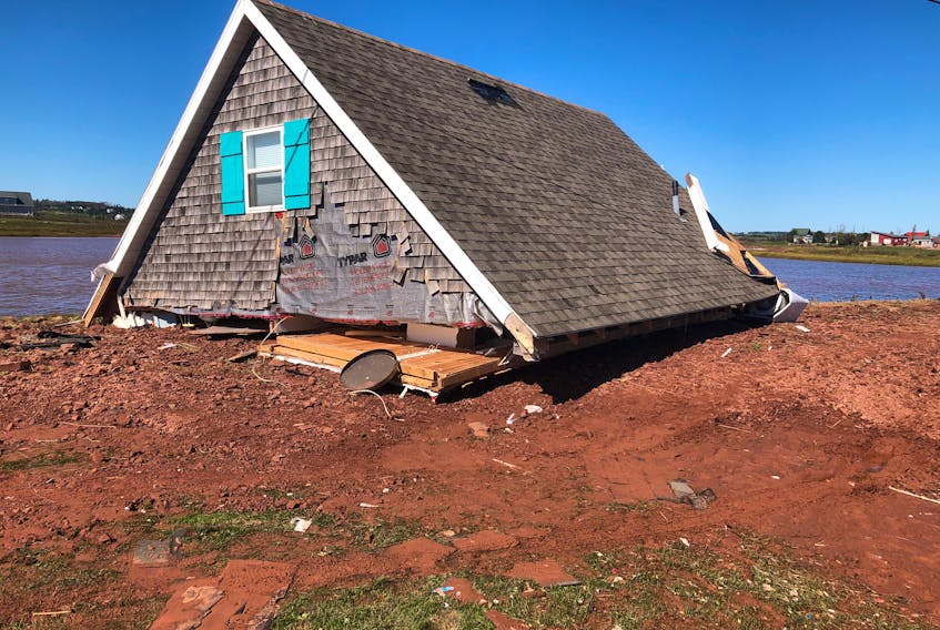Jim Randall’s cottage sustained heavy damage during post-tropical storm Fiona. He worries that neither his own insurance nor the provincial disaster financial assistance program will cover the losses. - Contributed