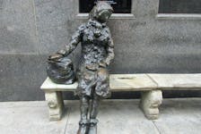 The Eleanor Rigby statue in downtown Liverpool, England, by artist Tommy Steele. — Glenn Payette photo