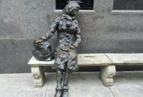 The Eleanor Rigby statue in downtown Liverpool, England, by artist Tommy Steele. — Glenn Payette photo