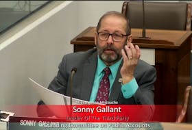 Sonny Gallant is leader of the Third Party in the P.E.I. Legislature. Screenshot