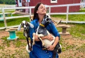 Flory Sanderson is owner of Island Hill Farm in Hampshire, P.E.I.'s largest goat farm. File