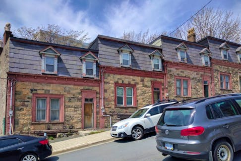 Offers have been accepted on the sale of three of the Four Sisters townhouses in downtown St. John's . - Photo courtesy of Heritage NL