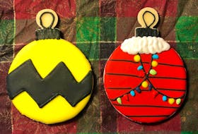 Patti Moore is known for going all out with her special holiday cookies, including these Charlie Brown-themed cookies. - Contributed