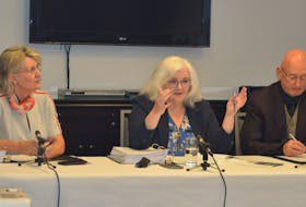 From left, Dalhousie political science professor Louise Carbert, Nova Scotia Court of Appeal Justice Cindy Bourgeois and Cape Breton University political science professor David Johnson comprise the Federal Electoral Boundaries Commission of Nova Scotia. IAN NATHANSON/CAPE BRETON POST