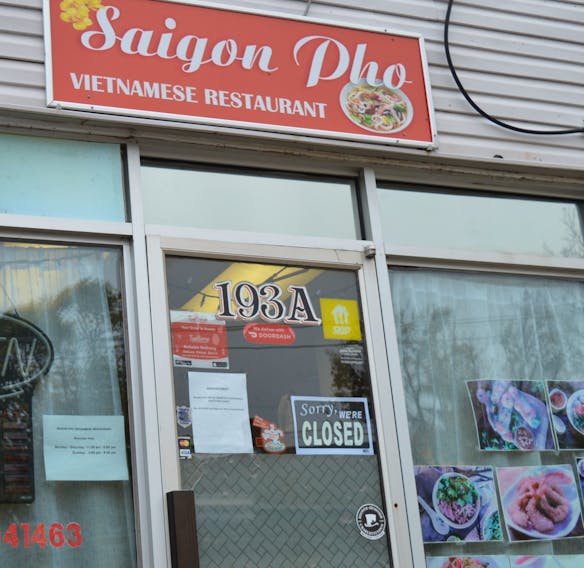 Saigon Pho, a Vietnamese restaurant on Kent Street in Charlottetown, was permitted to reopen by P.E.I. health inspectors on Nov. 1 after successfully dealing with insect problems and poor sanitation practices. Dave Stewart • The Guardian