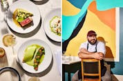  The menu at Montreal-based restaurant Mastard is an ode to Quebec terroir, left. Mastard chef and co-owner, Simon Mathys.