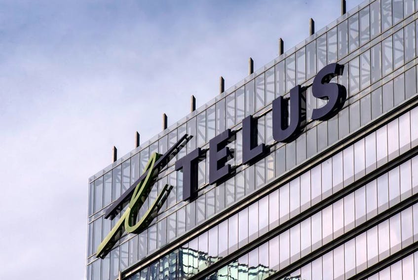 A Telus Communications Inc. building in Toronto.