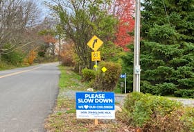 A sign urging motorists to slow down on Canard Street in Kings County serves as a good reminder — but does it go far enough to deter speeders?