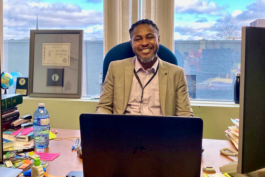 Meet Marc Njoh, a crown attorney with Nova Scotia’s Public Prosecution Service. The 38-year-old native of Cameroon is dedicated to fighting for justice both in Canada and in his native country. DAVID JALA/CAPE BRETON POST