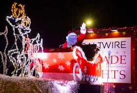 Santa Claus waves to the crowd at the Saltwire Holiday Parade of Lights on Saturday, Nov. 19, 2022.
Ryan Taplin - The Chronicle Herald