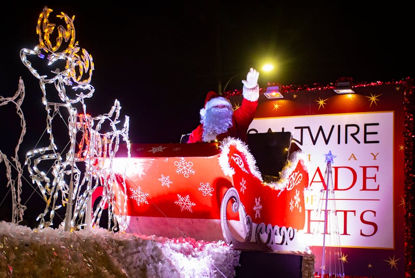 Santa Claus waves to the crowd at the Saltwire Holiday Parade of Lights on Saturday, Nov. 19, 2022.
Ryan Taplin - The Chronicle Herald