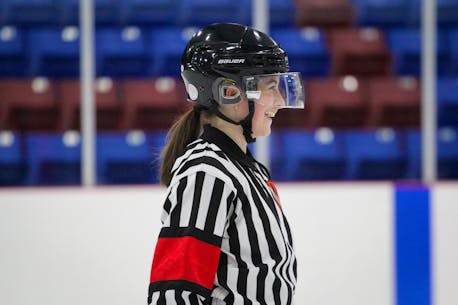 'I was excited for what's next': Claire Howie of Paradise first female official to referee St. John’s Junior Hockey League game
