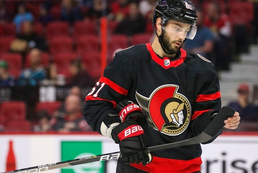 Veteran Derick Brassard and the Ottawa Senators went into their game against the San Jose Sharks on Monday night with a disappointing 6-10-1 record. 