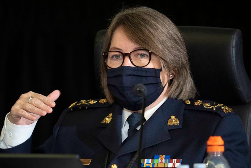RCMP Commissioner Brenda Lucki appears as a witness at the Public Order Emergency Commission in Ottawa, November 15, 2022.