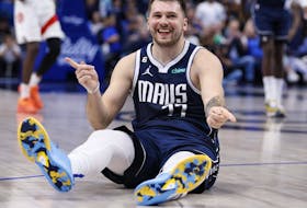 Mavericks guard Luka Doncic will be a handful for the Raptors to contain on Saturday night. 
