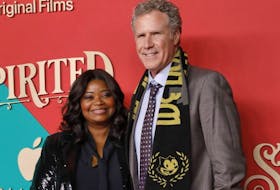 Actors Will Ferrell (right) and Octavia Spencer have been teasing their Spirited co-star Ryan Reynolds.