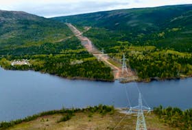 Transmission towers and lines for the Labrador Island Link are seen in this contributed file photo.