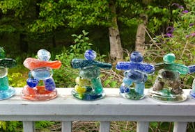 Wendy Smith, owner of Glass Artisans Studio and Gallery on the Cabot Trail, has created about 100 pieces of one-of-a-kind glass memorials ashes from people’s loved ones pets. The first involved her brother‘s ashes, which were used to craft an inuksuk. Contributed