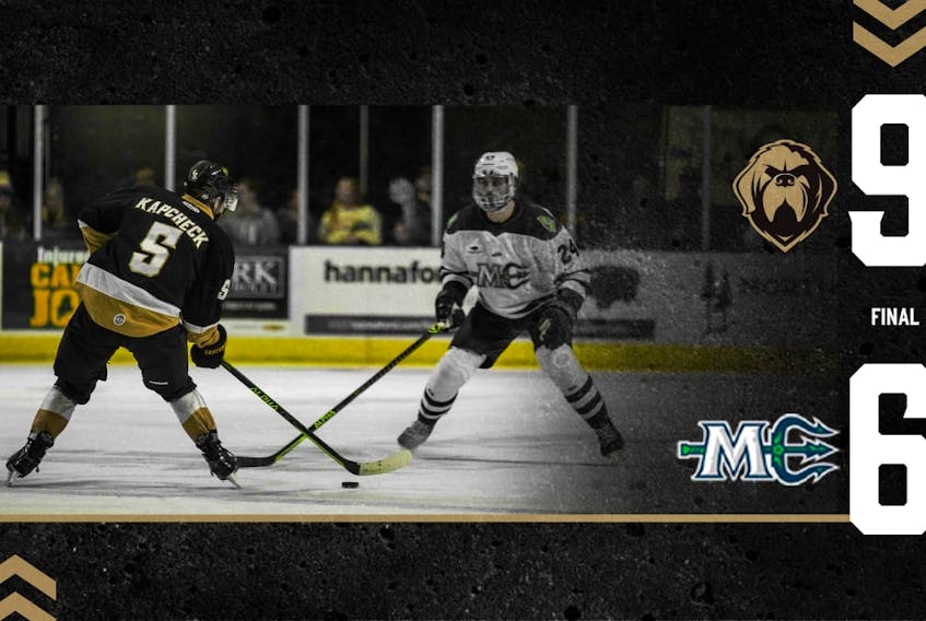 The Newfoundland Growlers finished their three-game road trip with a 9-6 win over the Maine Mariners on Saturday, Nov. 26 at Cross Insurance Arena.