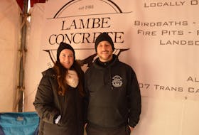 Kim and Trevor Lambe staff their tent at the Victorian Christmas Market in Charlottetown on Nov. 27. The couple took over the Albany-based business when Trevor's father died two years ago. Alison Jenkins • The Guardian