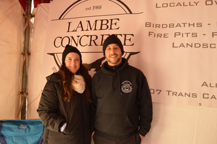 Kim and Trevor Lambe staff their tent at the Victorian Christmas Market in Charlottetown on Nov. 27. The couple took over the Albany-based business when Trevor's father died two years ago. Alison Jenkins • The Guardian