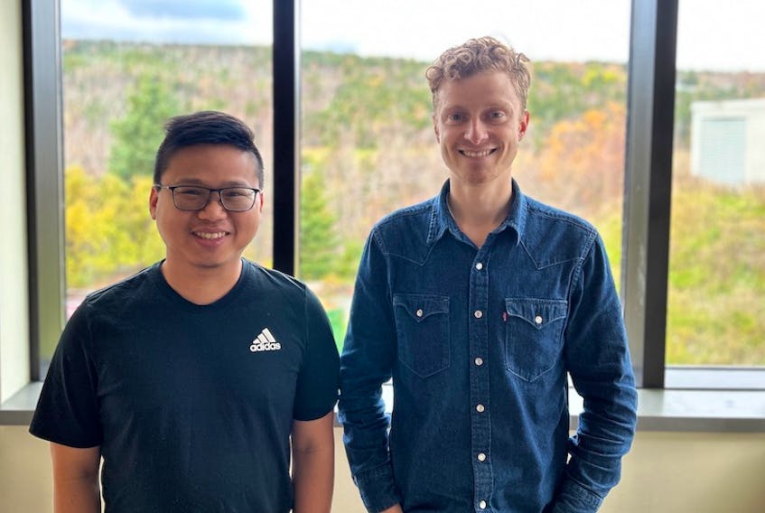 Memorial University PhD candidates Tien Tran and Jonathan Soper are two of the brains behind an idea that provide a safe and economical solution for those who navigate Arctic waters.