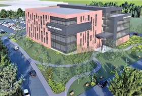 A conceptual drawing shows what the proposed faculty of medicine building on the UPEI campus will look like. Contributed