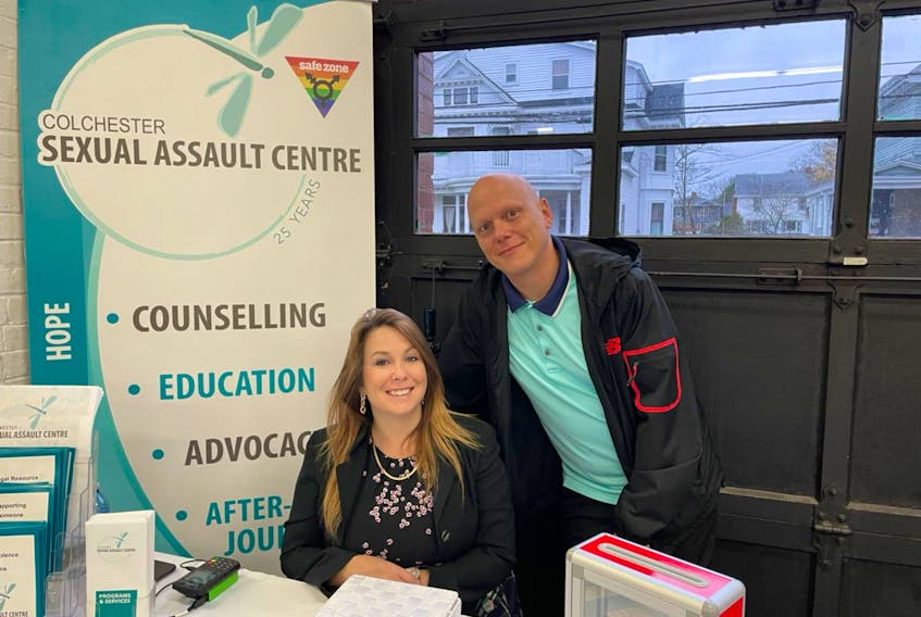 The Colchester Sexual Assault Centre has been selling its tickets at local community places such as the Truro Farmers' Market.