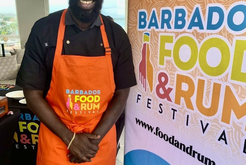  celebrity Chef Eric Adjepong was one of the participants at the recent Barbados Food and Rum Festival – Rita DeMontis photo