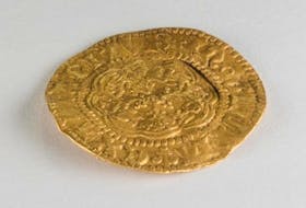 A Gold coin found on Newfoundland’s south coast may be oldest English coin found in Canada. Contributed