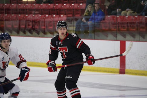 Truro Bearcats’ newcomer Lucas Canning, an 18-year-old forward with two-plus years of major junior experience, was a 30-goal scorer when he played major midget with Weeks in the 2019-20 season. JASON MALLOY SALTWIRE NETWORK